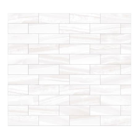Andova Tiles SAMPLE-Doric 4 in. x 12 in. Ceramic Marble Look Subway Wall Tile SAM-ANDDORC872